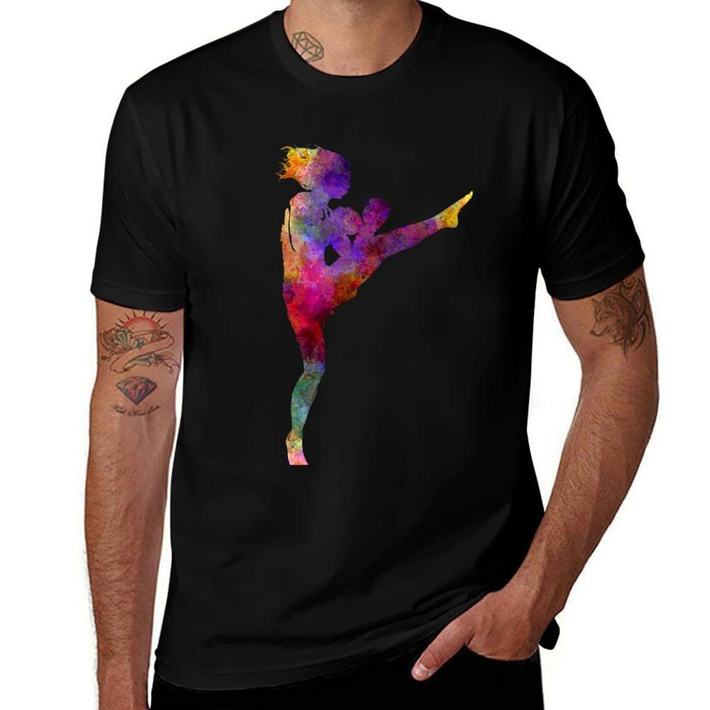 Unisex Boxer Boxing Kickboxing Silhouette Isolated 01 Tshirt Big And Tall Gym Tshirt