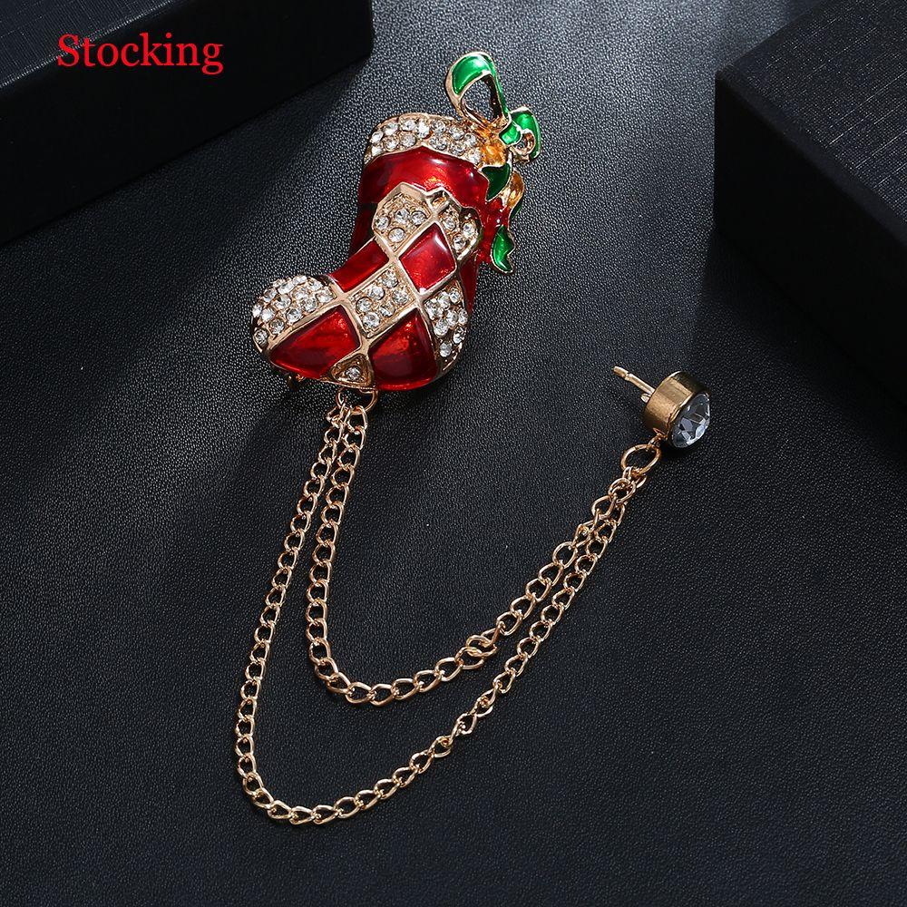Jewelry Clothing decor Tassel Xmas Costumes Christmas Brooch Santa Claus Badge Pins