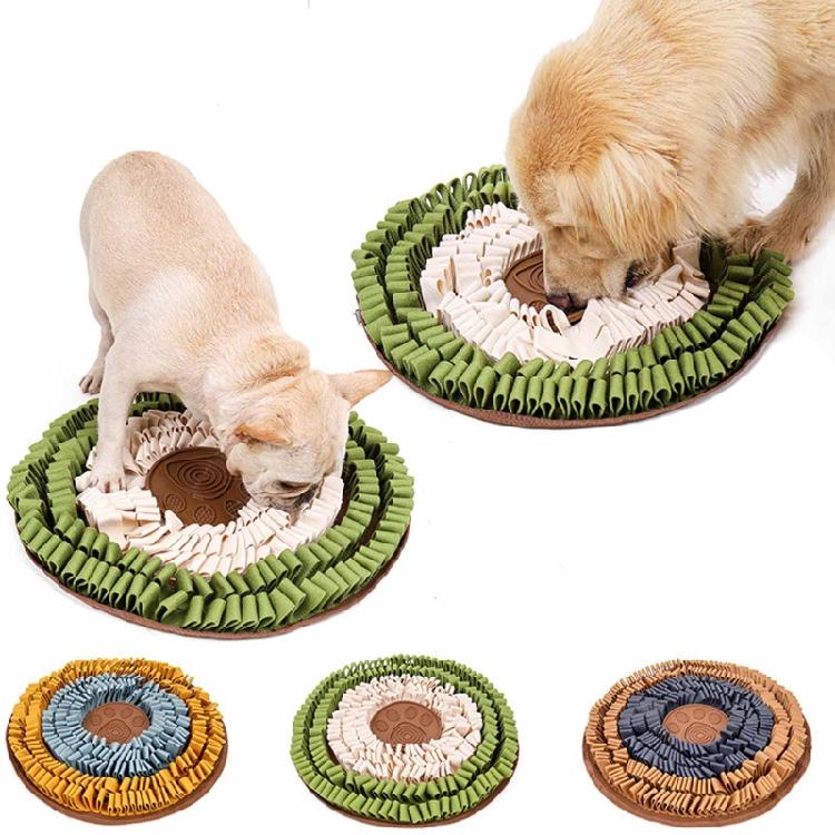 Dog Snuffle Mat Interactive Puzzle Feeder Toys for Rabbit Puppy 19 x 19 Inches