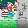 Non-Toxic Build Your Christmas World Magnetic Cube Magnet Stone Building Blocks Kids Gift Puzzle Children Toy Magnetic Assemble The Model