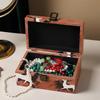 Rust Resistant Wood Jewelry Case Multifunctional Jewelry Box Wood Texture Suitable for Travel and Home Displaying