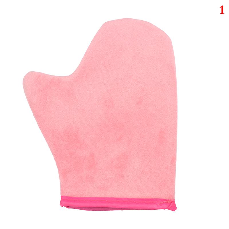 1Pcs Body Cleaning Glove Self Tanner Reusable Skin Applicator Tanning Tool pink 1