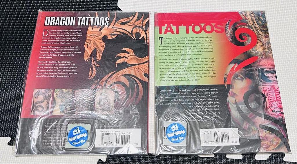 [USED] TATOOS DRAGON TATTOOS 2-book set Anonymous delivery Tattoo