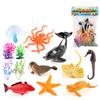 Simulare Mini Model Viață Marină Delfin Mizuse Căluț de Mare Caracatiță Homar Set Ornament Static Jucărie