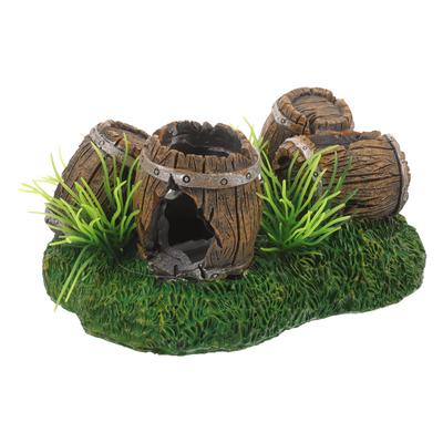 Other Aquarium Supplies Fish Tank Barrel Ornaments Tanks Hideaway Rock Resin Hideout Decor Cave Adorn