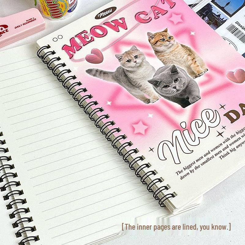 Handmade Heart-Shaped Bear Coil Notebook - Lined Journal Diary