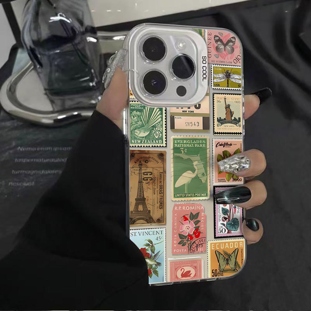 Ocean World Printed Phone Case for iPhone 16 15 14 13 12 11 Pro Max 16E Laser Plated Rice Resistant Hard Phone Case
