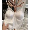19 Momme Silk Crepe Camisole Wireless Bra: Wear As an Outer Layer or Base Vest for Women