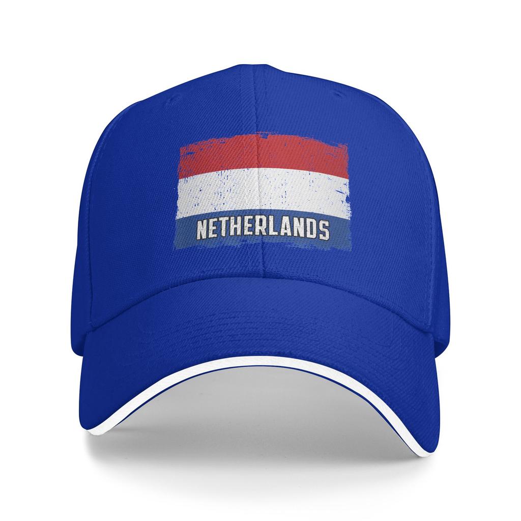 Vintage Netherlands Flag Heritage Dutch Roots Sun Baseball Cap Fashion Trucker Hat For Women Unisex Hiking Fishing Snapback Cap