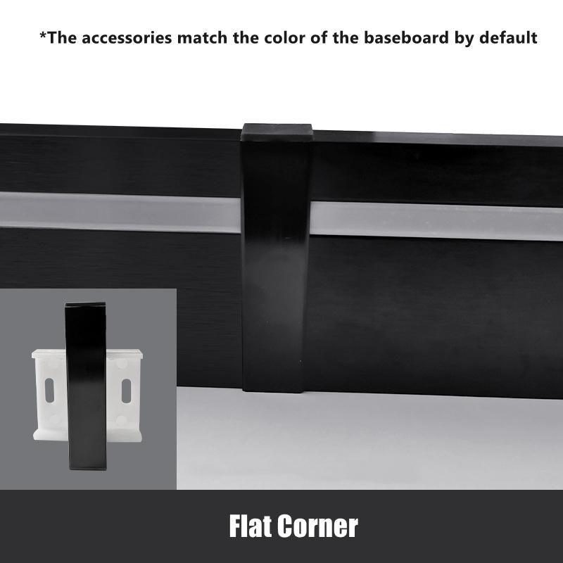 H80mm LED Skirting Line 0.5m 1m Brushed LED Aluminium Profile Floor Baseboard Bar Strip Light Metal Wall Skirting Linear Lamp