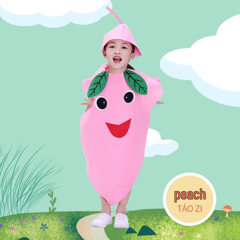 Costume de performance Fruit & Légume pour enfants: Pomme, Ananas, Fraise, Citrouille pour la Maternelle & Halloween