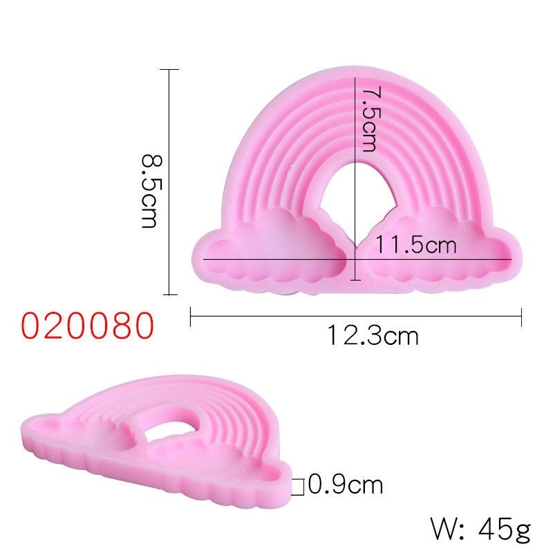Rainbow Silicone Cake Mold Gypsum Aroma Cake Decorating Moulds Handmade Soap Chocolate Mold