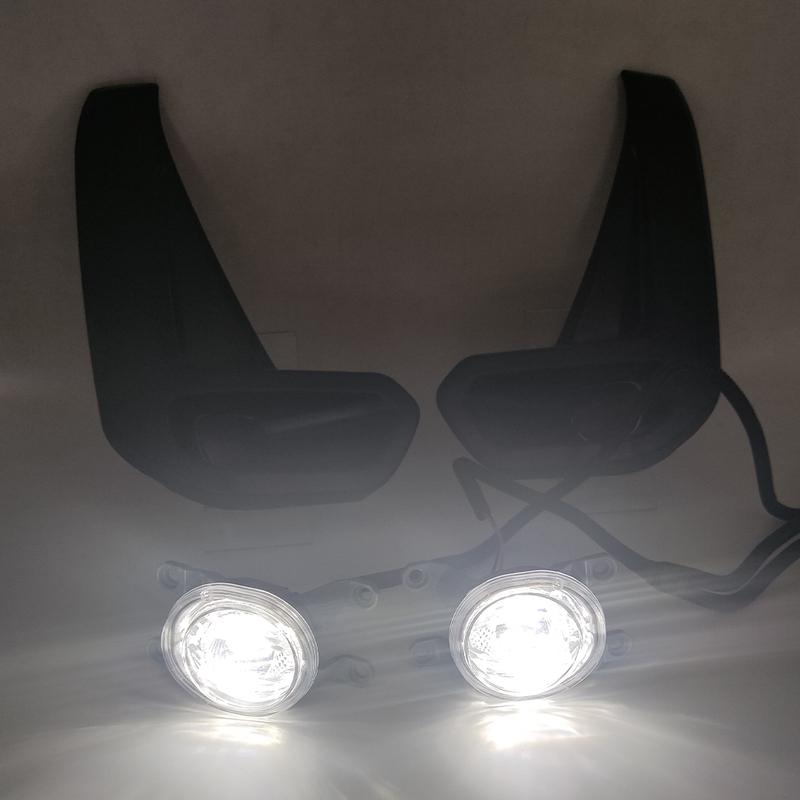 Car Front Bumper Fog Lamp Driving Light with Cable Bezel Foglight Auto Lighting For Toyota Hilux Revo Rocco