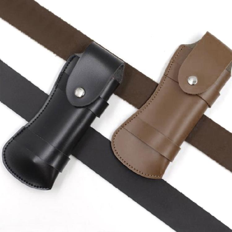Leder Taschenmesser Scheide Trage Messer Tasche Gürtel Klappmesser Schnappverschluss Etui