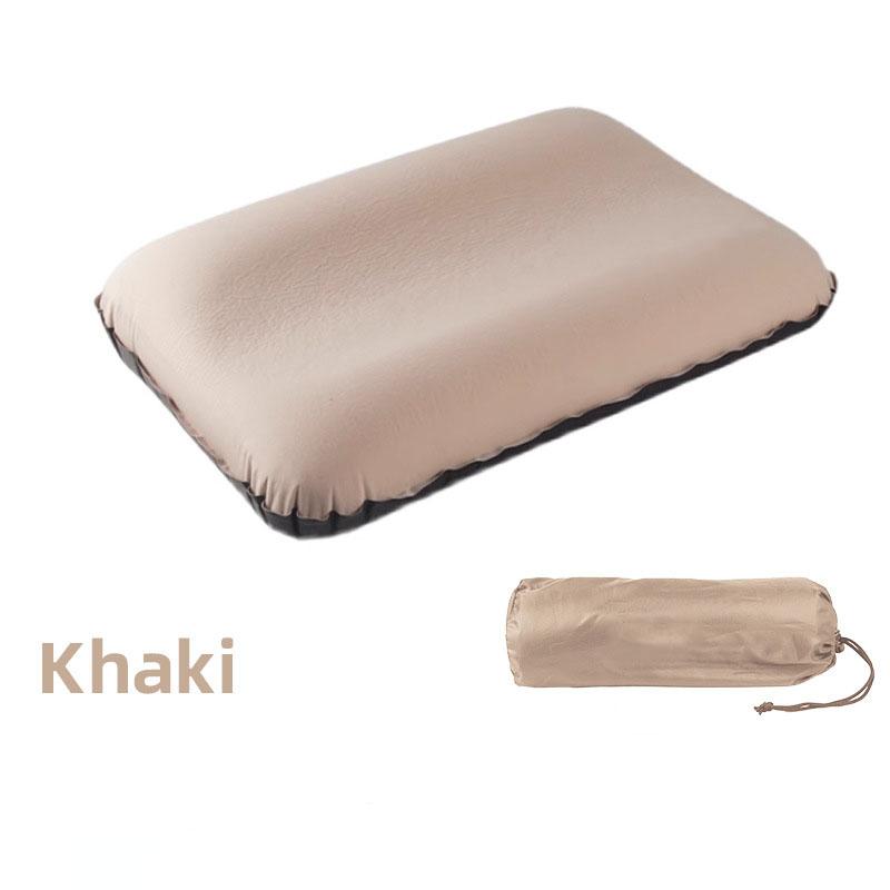 

Самонадувающаяся 3D подушка из пены, портативная походная дорожная подушка, легкая, компактная, с поддержкой шеи для отдыха на открытом воздухе, для сна в палатке хаки