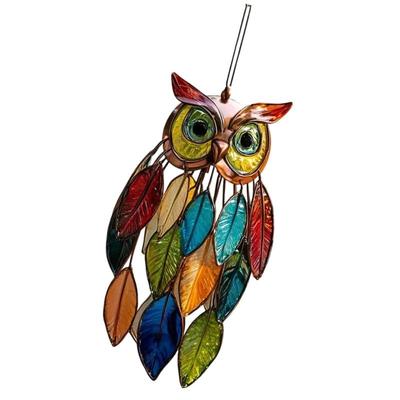 652F Acrylic Owls SunCatchers Handmade Wall Art For Home Window Decoration 20cm