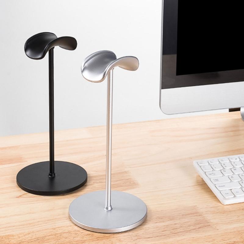 Robuster Kopfhörerhalter aus Aluminiumlegierung Aufbewahrungsbügel Organizer Abnehmbarer Headset-Ausstellungsständer Rack Weiß/Schwarz