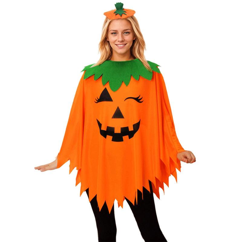 Hot-selling Halloween Pumpkin Cape Girls, Adult Performance Costumes, Stage Drama Performance Costumes