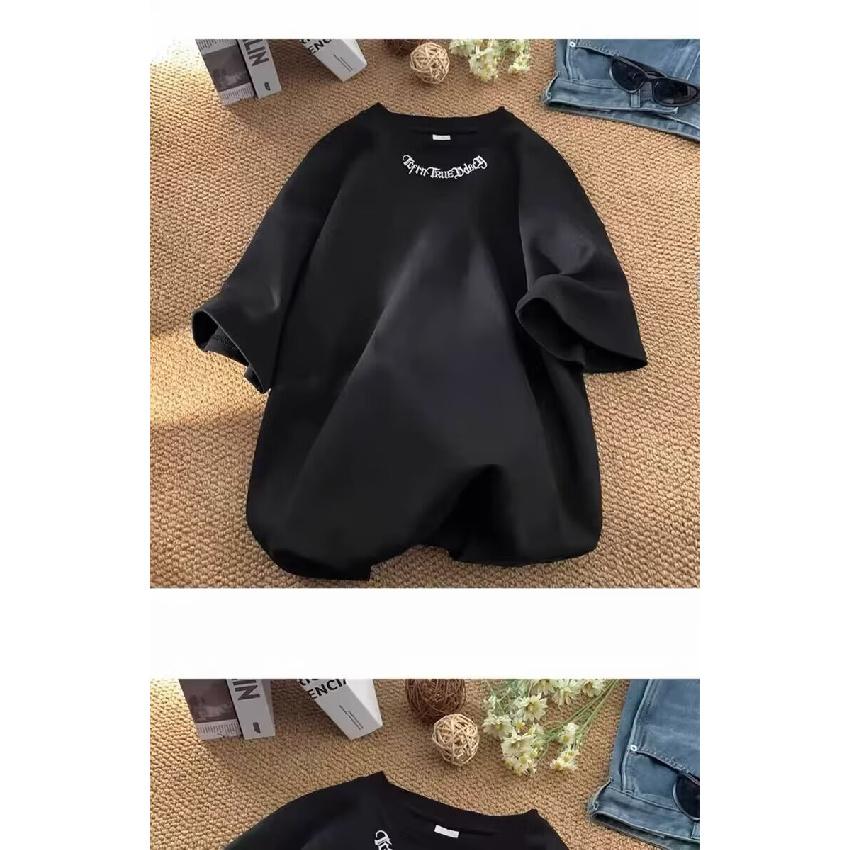 Nové tričko s krátkým rukávem pro muže v létě, trend v korejském stylu, jednoduchý top s polovičním rukávem, volné tričko značky Hong Kong