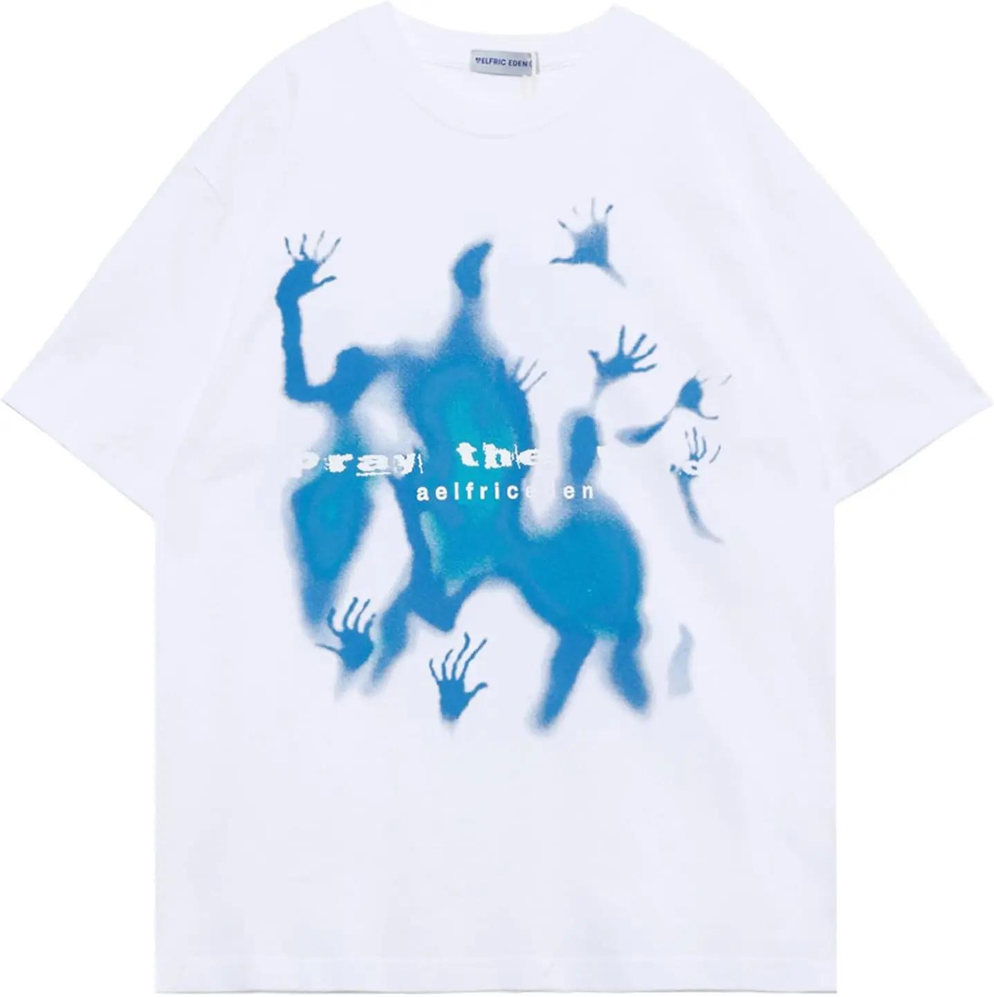 Aelfric Eden Women Graphic Tees Shirt Oversized Short Sleeve TShirts Crewneck Casual Summer Tee Tops S