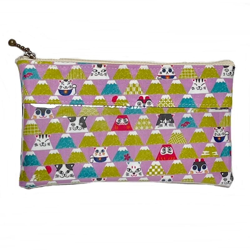 

long wallet coin purse passbook holder accessory case billfold cat cat coin case made in Japan ATM wallet ki-173 (X)