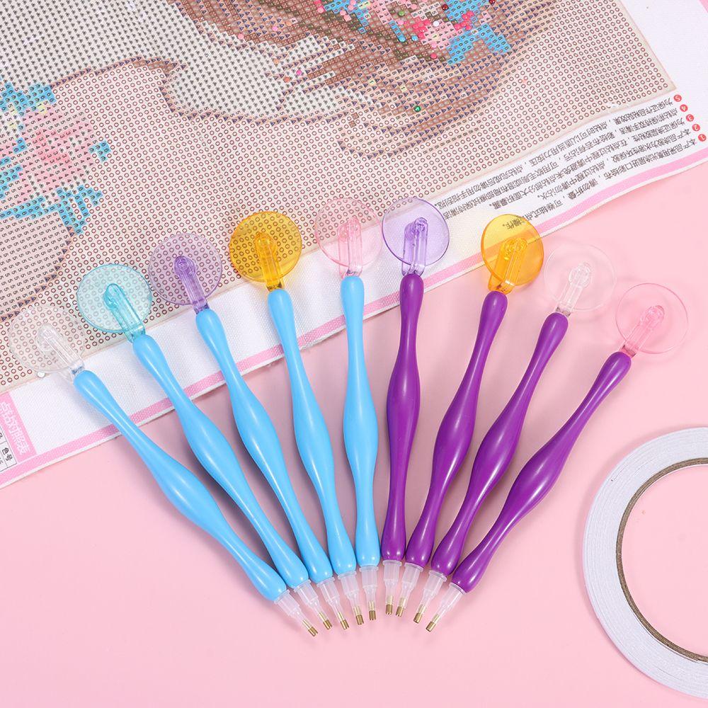 Embroidery Diamond Painting Pen Kit Plastic Cross Stitch Accessories Point Drill Pens Adhesive Tape DIY Craft