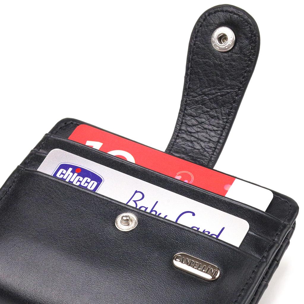 Men's Compact Wallet Made of Genuine Smooth Leather CANPELLINI Purse 21685 Brown