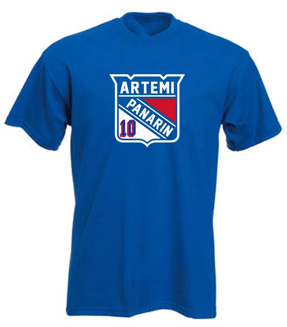 Artemi Panarin New York Rangers Logo Long Short Sleeve T-Shirt XXL
