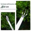 Dual-Headed Stainless Steel Bonsai Rake for Soil Loosening & Bud Picking in Flower Pots