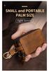 Universal Retro Crazy Horse Leather Key Case, Large Capacity Double Layer for Car & Home Keys