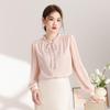 Elegante Blusa da Donna in Chiffon con Volant