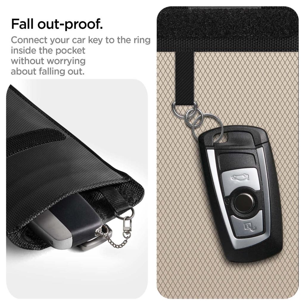 Spigen Smart Key Classden AFA03754 Case, Anti-Skimming Pouch, (Black)