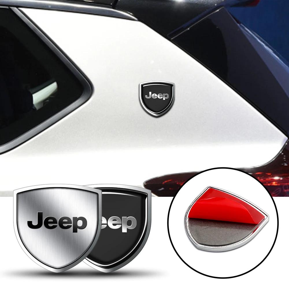 Zinc Alloy Metal Side Body Decoration Wing Guard Sticker for Jeep Compass Renegade Avenger Patriot Cherokee Liberty AKS1