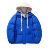 Men's cotton clothes fashion student thickened bread clothes jacket hooded warm cotton-padded clothes fake two-piece cotton-padded clothes men