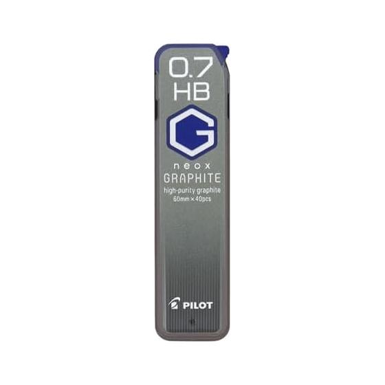 Pilot Neox Graphite Mechanical Pencil Lead, 0.7mm, HB, 10 Packs (40 Leads per Pack)