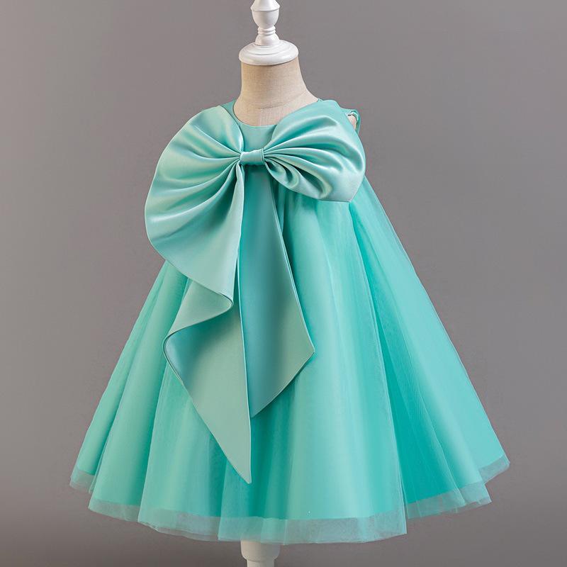 White Princess Dress for Girls - Birthday, Party, Piano Performance, Costume