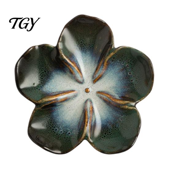 Durable Restaurant Dipping Sauce Plates Cherry Blossom Dish, Ceramic Sushi Soy Bowl, Small Compact Kitchen Side Dishes Decorative Seasoning Appetizer