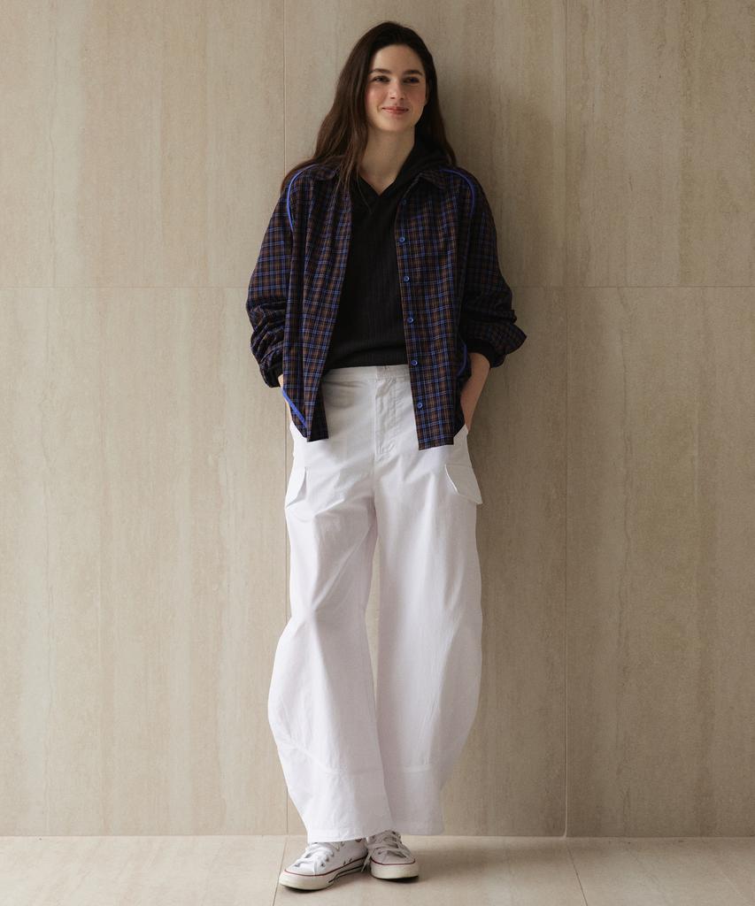 Seutyudioaenpaleukeu Cargo Cutline Pants_White