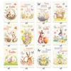Easter Cartoon Themed Rabbit Pattern Paper Postcard Party Invitation Card