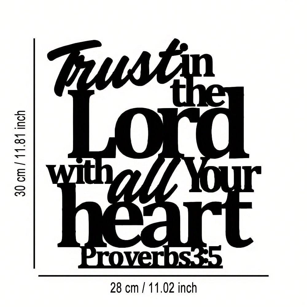 Metal Bible Verse Wall Art Proverbs 35 6 Inspirational Christian Home Decor