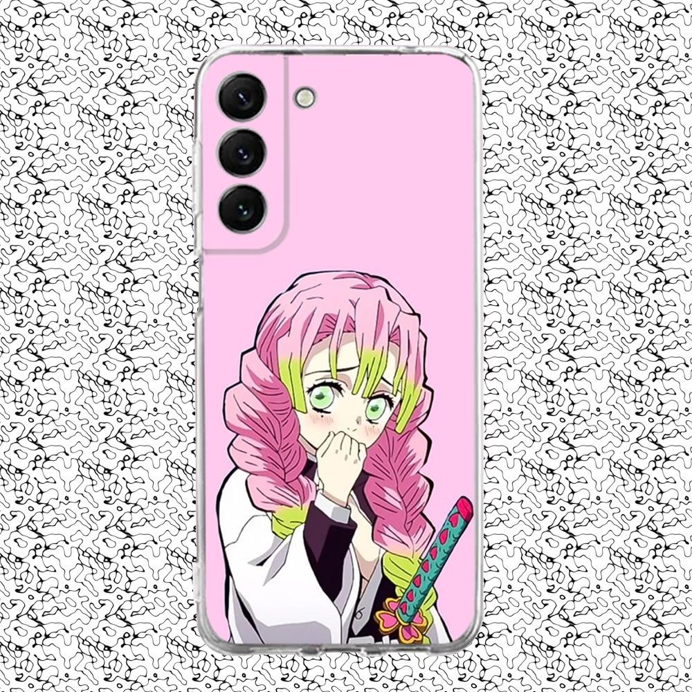 Mitsuri Kanroji Phone Case Silicone For Samsung S30,S23,21,22,20 Ultra,S20 FE lite,S10,9,PIus Note20ultra Cover Clear