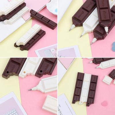 1Pcs/3Pcs Creative Novelty Stationery Gift Signature Ballpoint Chocolate Pen Writing Tool Ball Pens