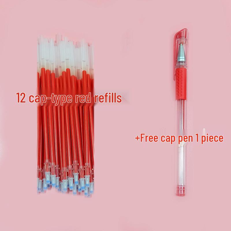 Penna Gel con Punta Sottile da 0,5 mm e Punta a Pallina - Inchiostro Blu, Rosso, Nero per Firmare & Scrivere