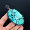 Tree Of Life Turquoise Pendant, Handmade Gemstone 999 Copper Wire Wrap Pendant Antique Jewelry, For Gift Copper Jewelry