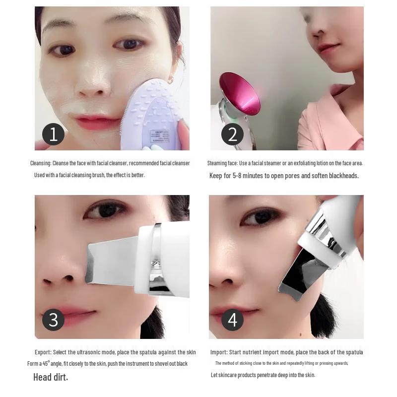 Jindao KD8023 Ultrasonic Facial Scrubber Blackhead Remover CN Plug (adapter Included)