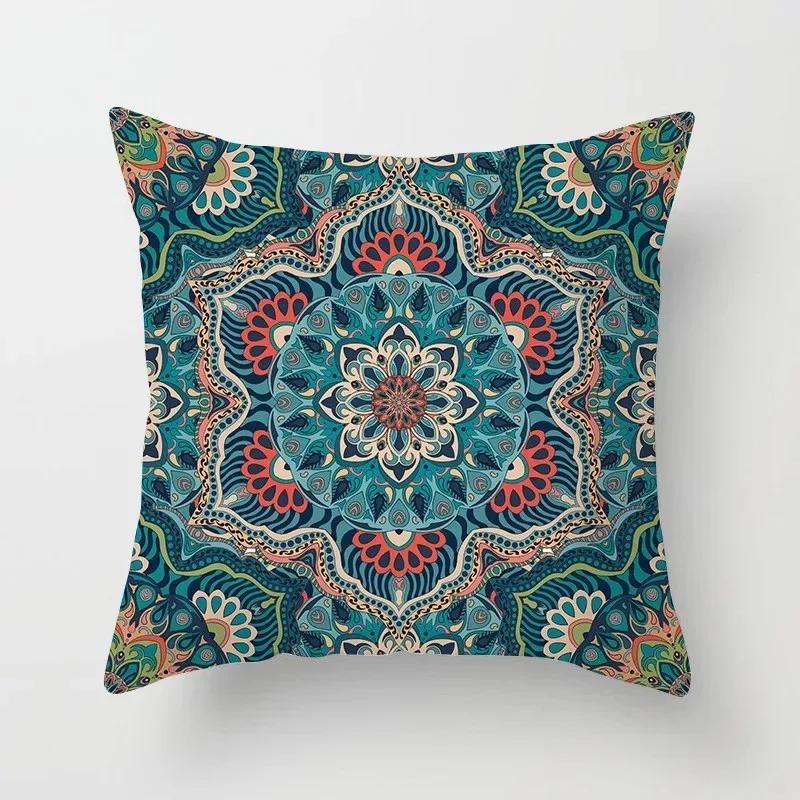 Bohemian Pillowcase Ethnic Floral Geometric Complex Texture Pillowcase Mandala Cushion Cover Sofa Living Room Home Decor