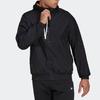 adidas Zip-Up Hooded Jacket Men Tops Black HF4851