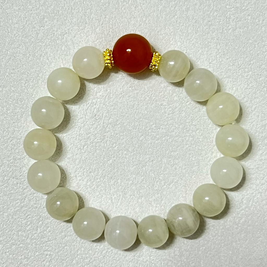 10mm Round Beads Calcite Bracelet for Women Elastic Beaded Bracelet Natural Stone Bangle DIY Jewelry Gifts