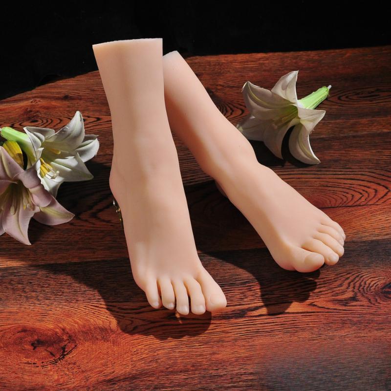 Gerçekçi TPE Silikon Ayak Modeli, Fotoğrafçılık, Takı Teşhir, Sanat Eskizi İçin Gerçek İnsan Ayağı Kopyası