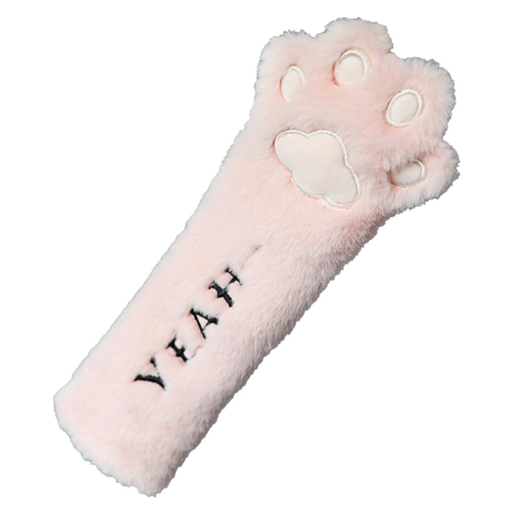 Cute Seatbelt Covers Cat Claws Appearance Comfortable Soft Plush Car Seat Belt Strap Cover for Women